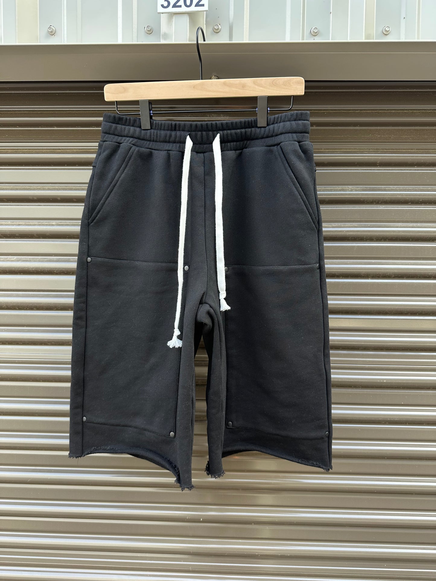 01 Leather Patch Shorts